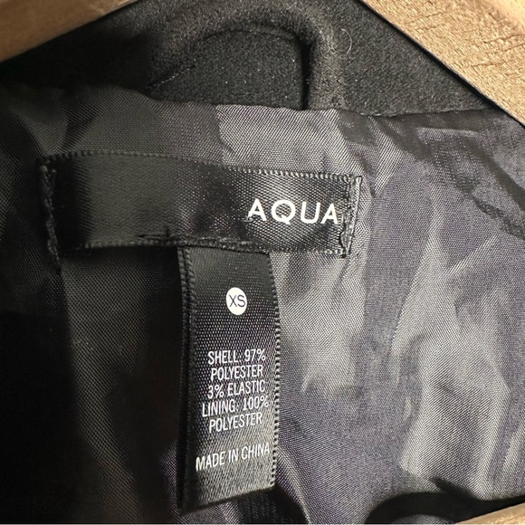 Aqua | Black Studded Faux Suede Moto Jacket Size XS - Picture 8 of 8